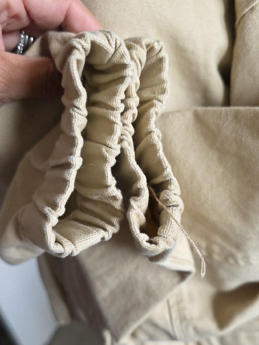 Forever 21 Light Beige Hooded Zip Bomber Jacket - Picture 4 of 9